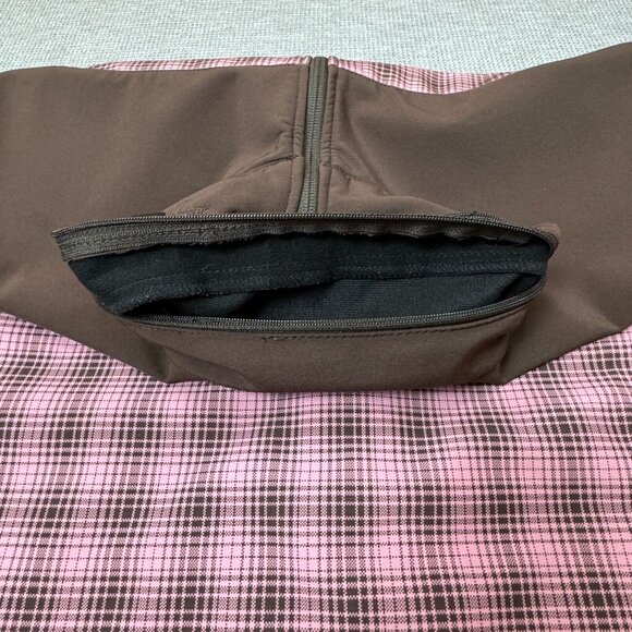 Dickies Full Zip Jacket Womens Size L Brown Pink Plaid Lined Long Sleeve Pockets - Picture 8 of 16